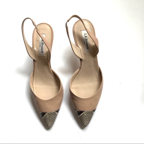 L.K. Bennett Keira Trench Nappa Slingback Court - Picture 10 of 16